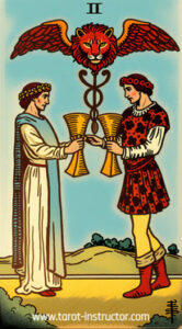 Two of Cups tarot meaning