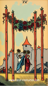 Four of Wands tarot card meaning