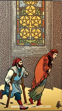 Five of Pentacles tarot meaning