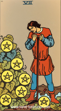 Seven of Pentacles love meaning