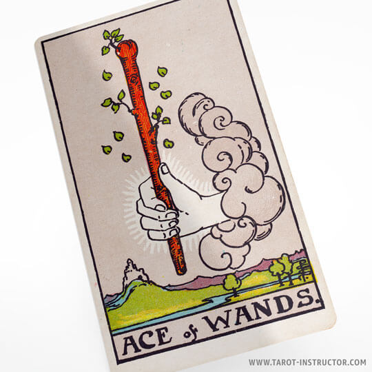 Ace of Wands meaning, The element of Fire in tarot