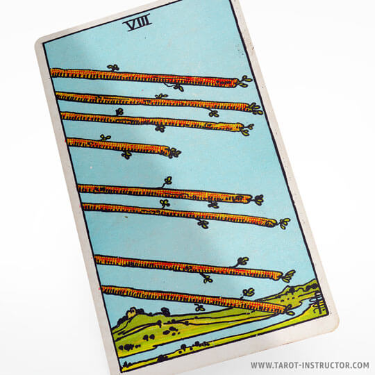 Eight of Wands tarot card meaning, The element of Fire in tarot, Suit of Wands in tarot