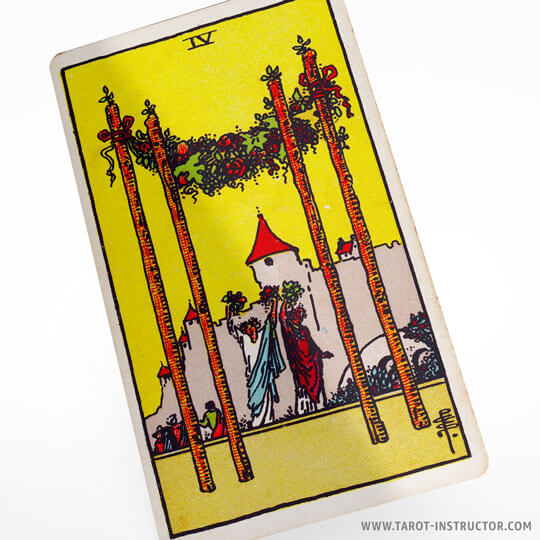 Four of Wands tarot meaning, Fire element in tarot, Suit of Wands tarot meaning