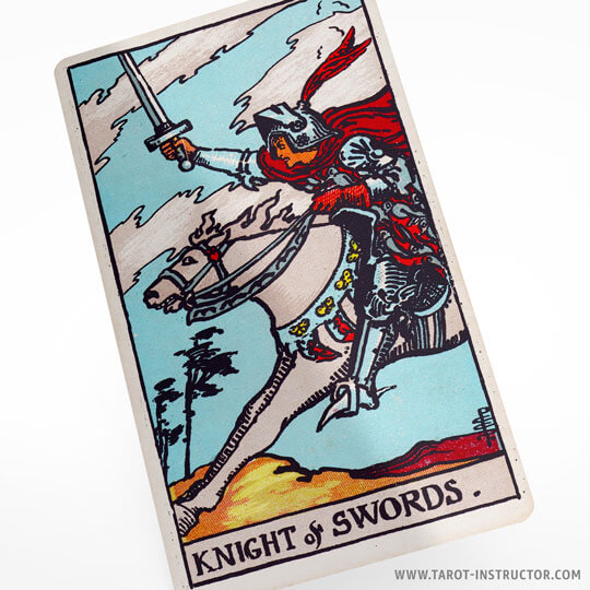 Knight of Swords tarot card meaning, element air in tarot, Suit of Swords meaning