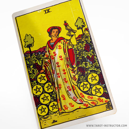 Nine of Pentacles tarot card meaning, Earth element in tarot, Suit of Pentacles tarot cards