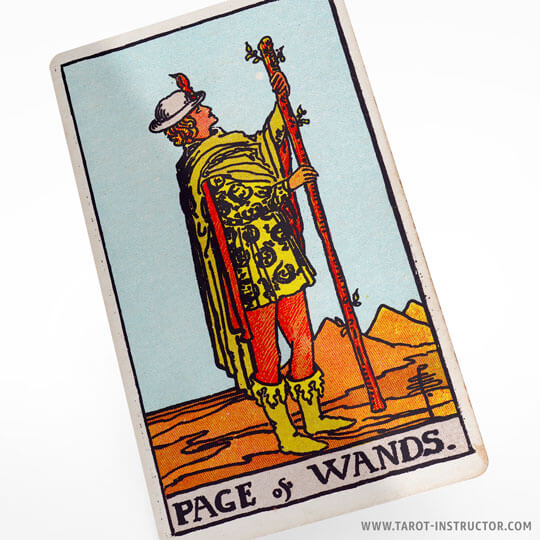 Page of Wands tarot card meaning, Fire element in tarot, Suit of Wands in tarot