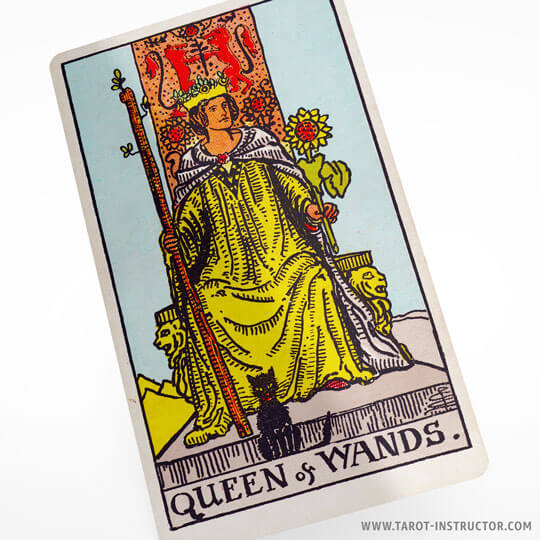 Queen of Wands meaning, The element of Fire in tarot, queen of wands tarot, Suit of Wands tarot cards