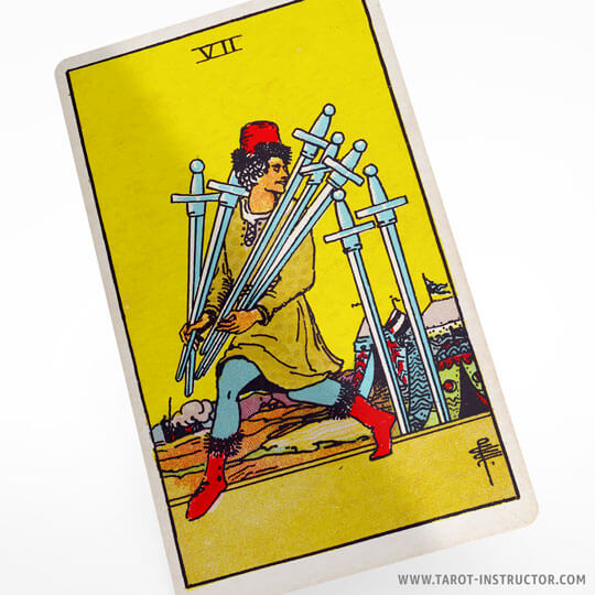 Seven of Swords tarot meaning, element air in tarot reading, Suit of Swords meaning