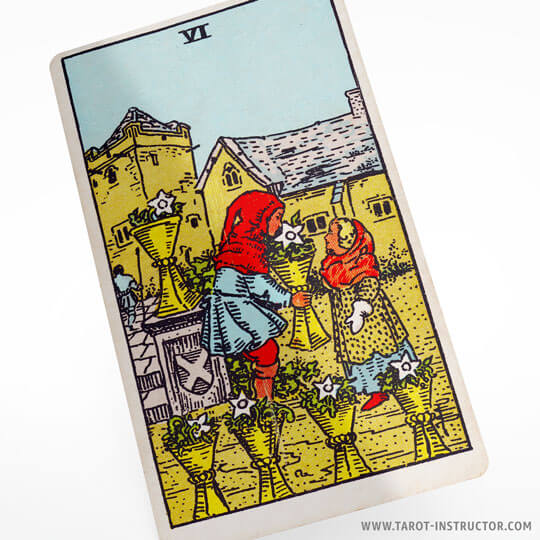 Six of Cups tarot card, The element of Water in tarot, Suit of Cups element