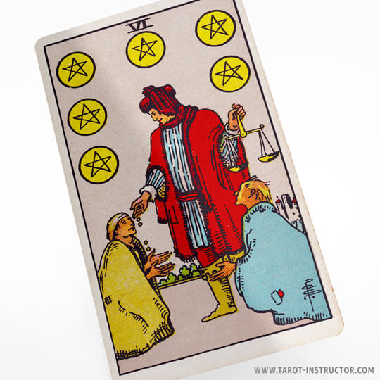 Six of Pentacles tarot card meaning, the element of Earth, Suit of Pentacles tarot cards