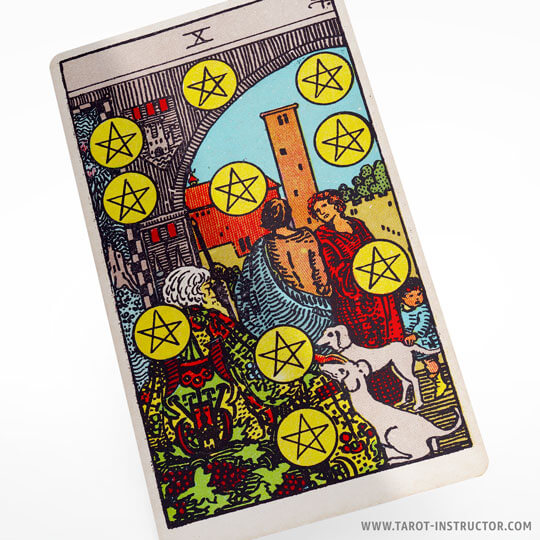 Ten of Pentacles tarot card meaning, the element of Earth in tarot, Suit of Pentacles tarot cards