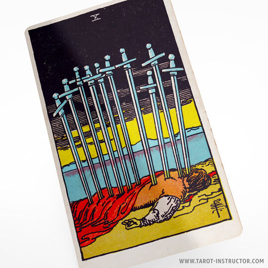 Ten of Swords tarot card meaning, Air element in tarot, Suit of Swords meaning