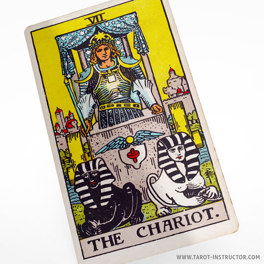 The Chariot tarot card, Water element in tarot