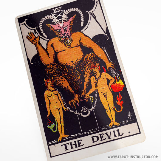 The Devil tarot card meaning, Earth element in tarot reading