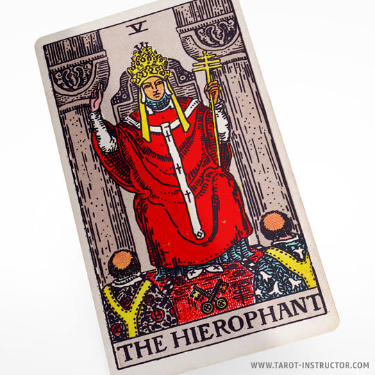 The Hierophant tarot card, earth element in tarot reading