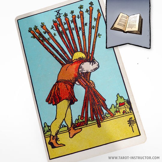 Ten of Wands as Advice