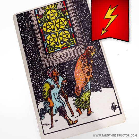 Five of Pentacles as a breakup