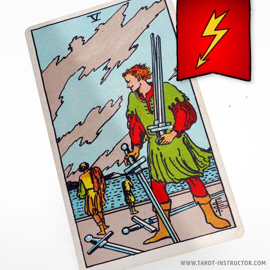 Five of Swords as a breakup