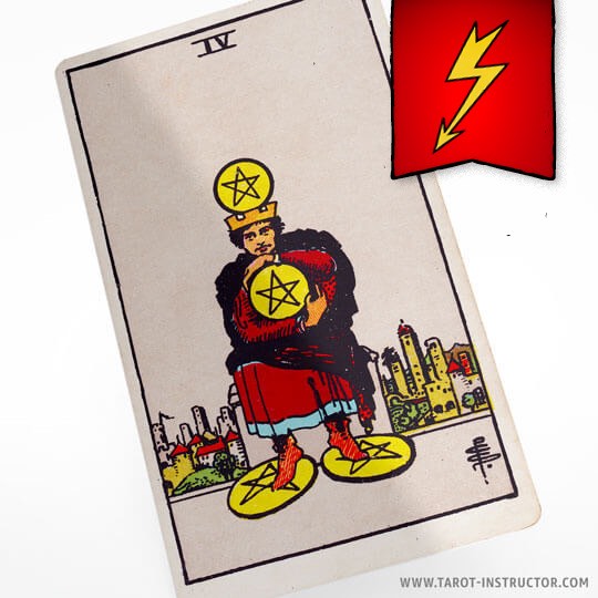 Four of Pentacles as a breakup