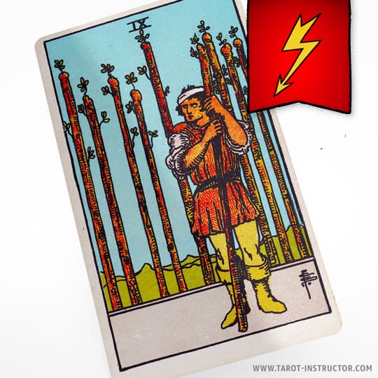 Nine of Wands as a breakup