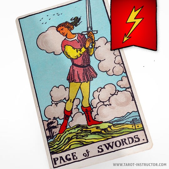 Page of Swords as a breakup