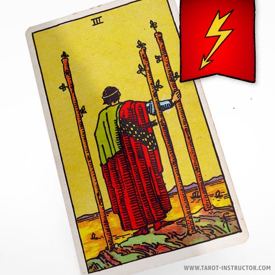 Three of Wands as a breakup