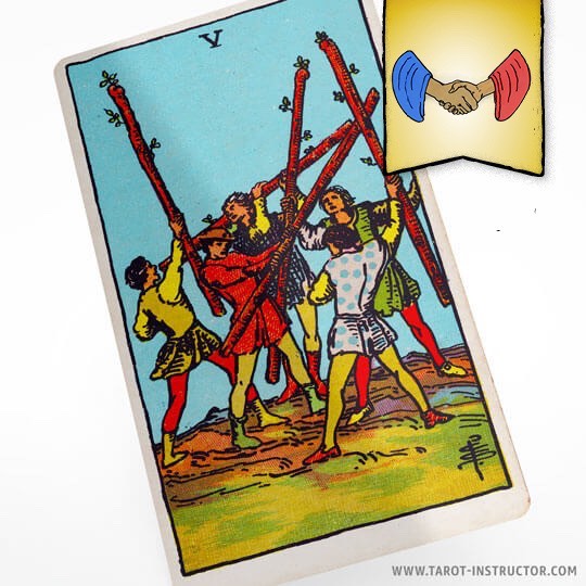 Five of Wands as Reconciliation