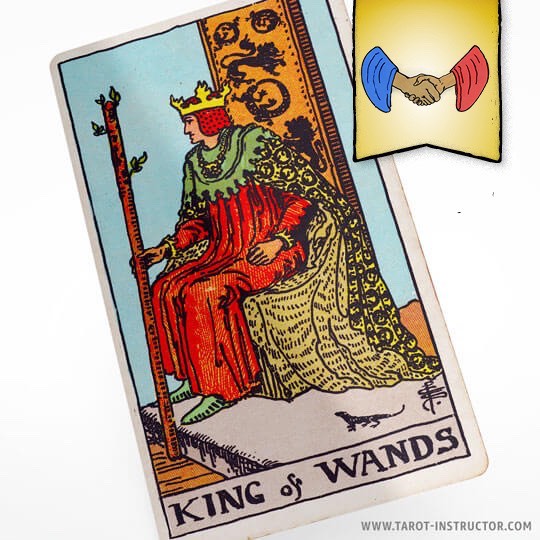 King of Wands as reconciliation
