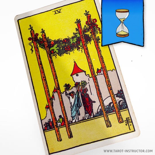 Four of Wands as Timing