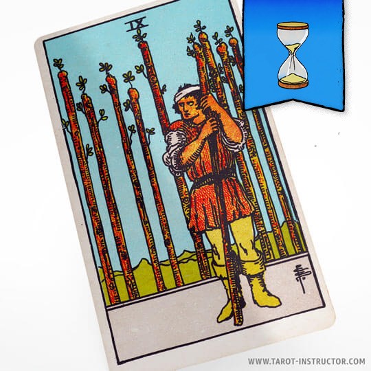 Nine of Wands as Timing