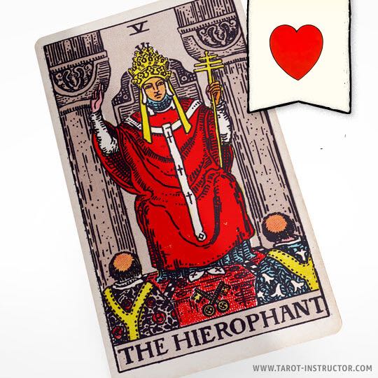 The Hierophant as Love Outcome, The Hierophant Love