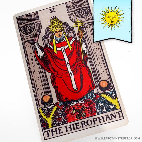 The Hierophant tarot meaning