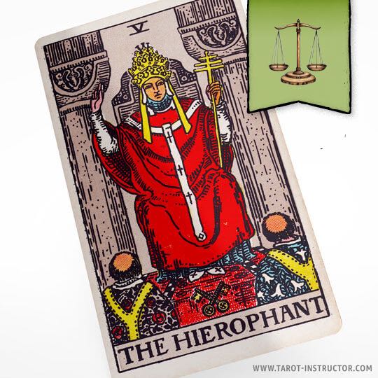 The Hierophant Yes or No Upright and Reversed