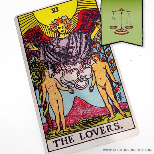The Lovers Yes or No Upright and Reversed